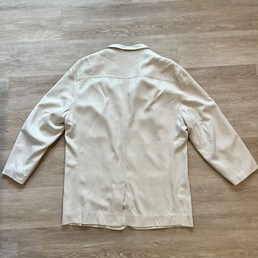 Tommy Bahama Khaki Silk Blazer Sports Coat-Size XL